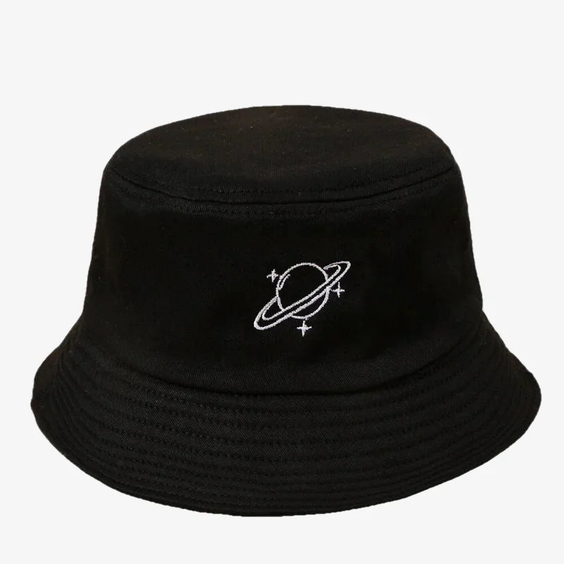Chapeau bob planète noir