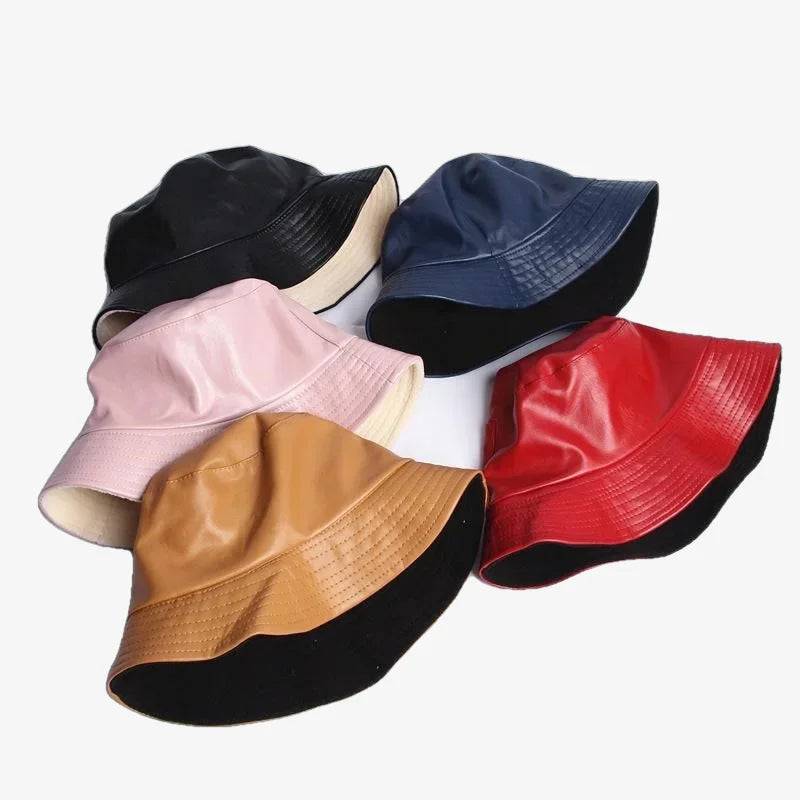 Chapeau bob simili cuir