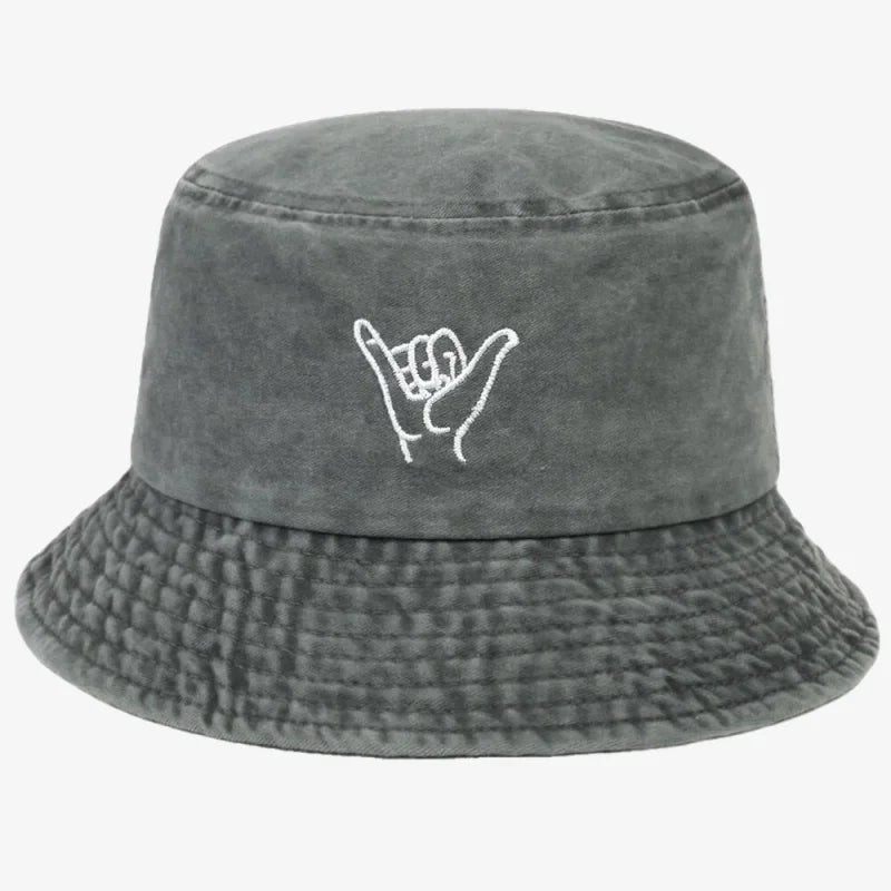 Chapeau bob skate gris