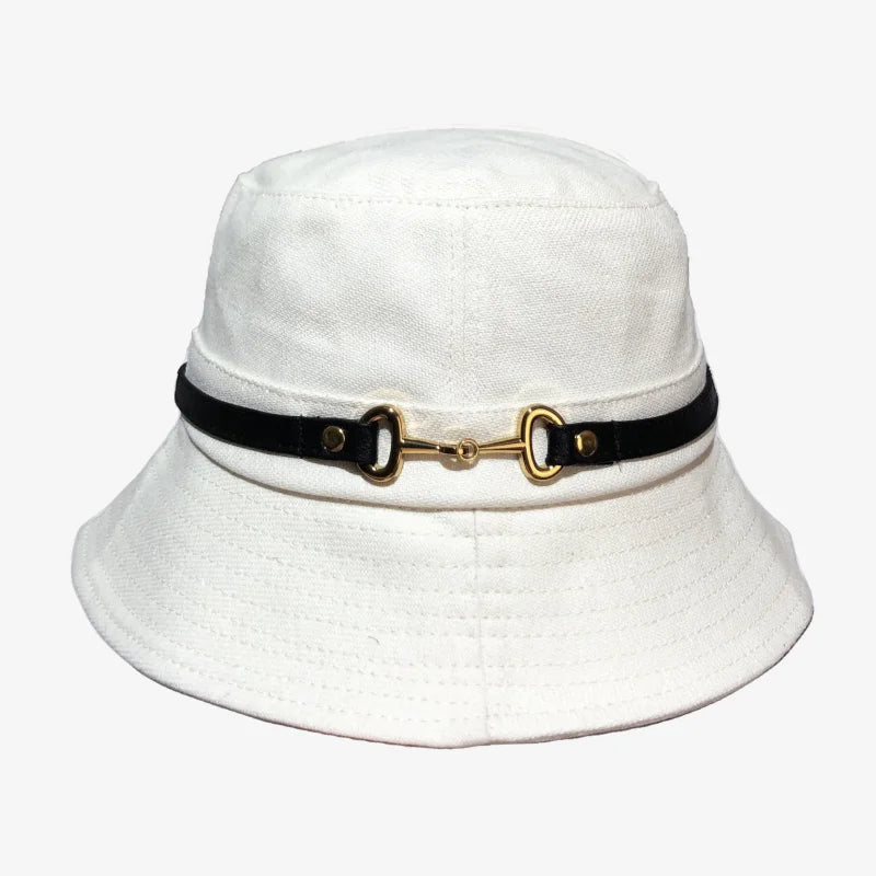Chapeau chapeau bob femme blanc