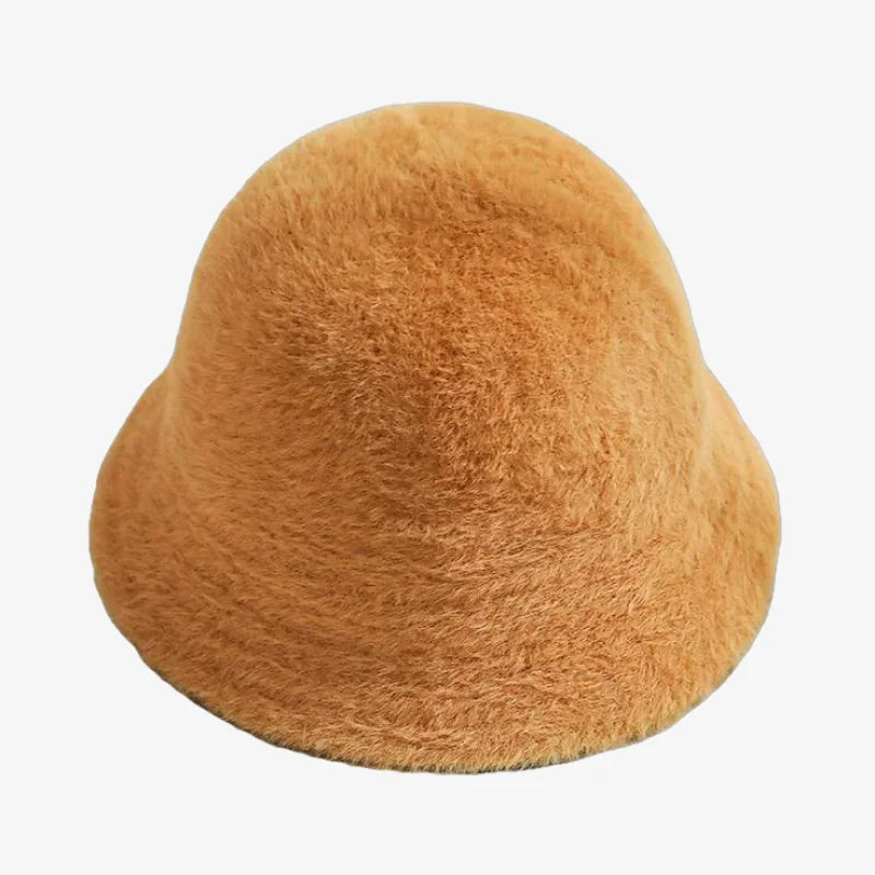 Chapeau chapeau bob femme hiver camel