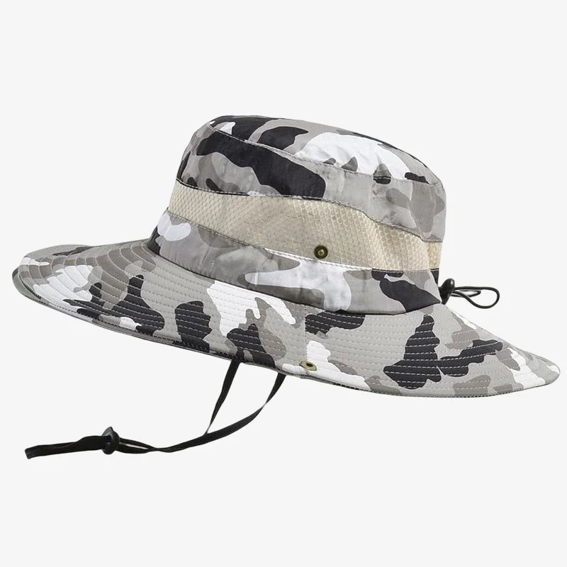 Chapeau militaire homme beige