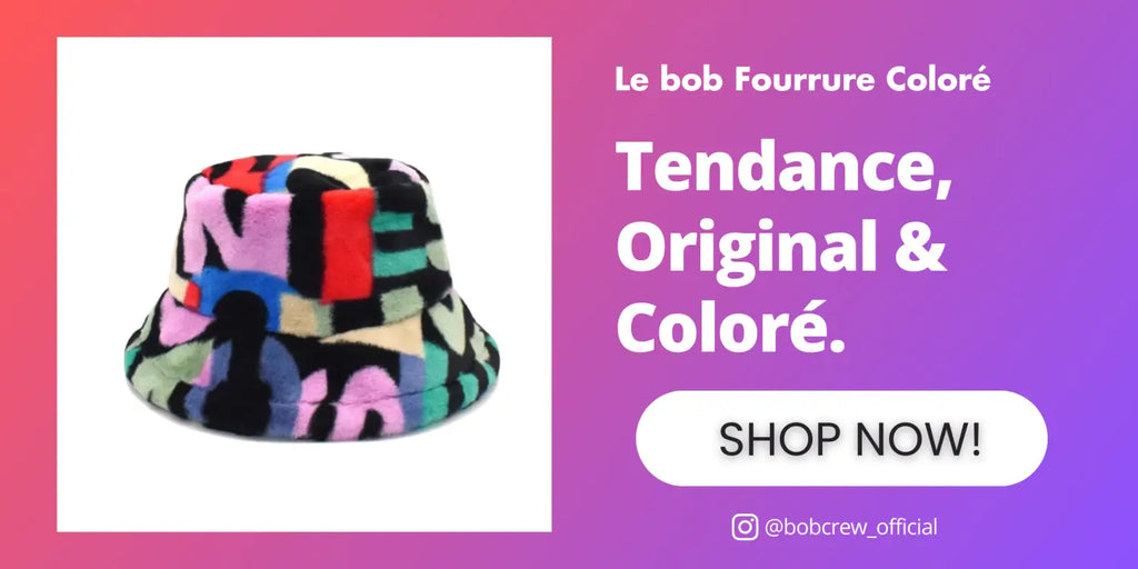 Bob fourrure coloré
