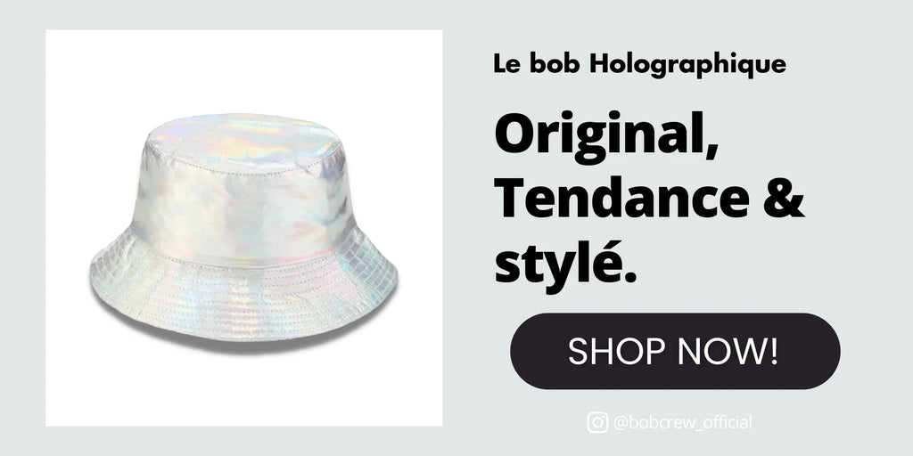 Bob holographique nacrée de la marque bob crew
