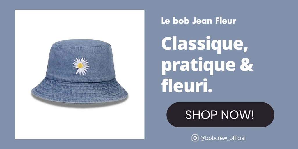 Bob en jean fleur de la marque bob crew