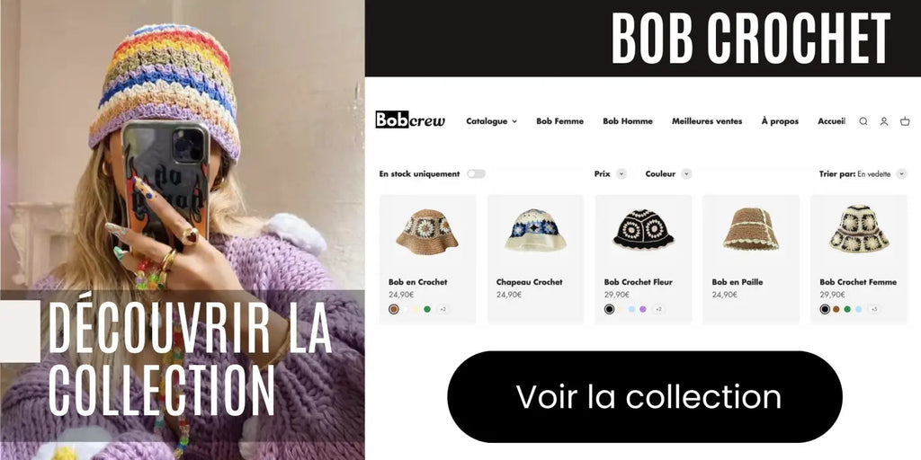 aperçu de la collection de bob crochet pour femme