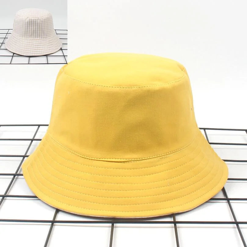 Bob à carreaux jaune