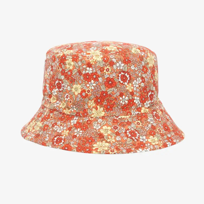 Bob chapeau fleur réversible orange