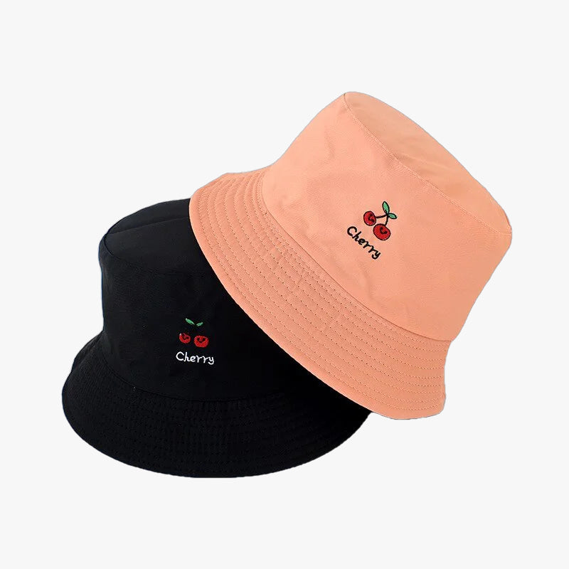 Bob Réversible 2 Pièces - Motif Canard/Noir Uni, Pliable, Coton Anti-UV, Taille 58-65 Cm, Unisexe