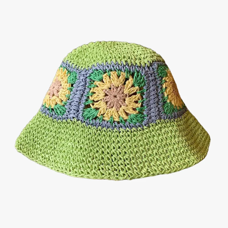 Bob en crochet vert