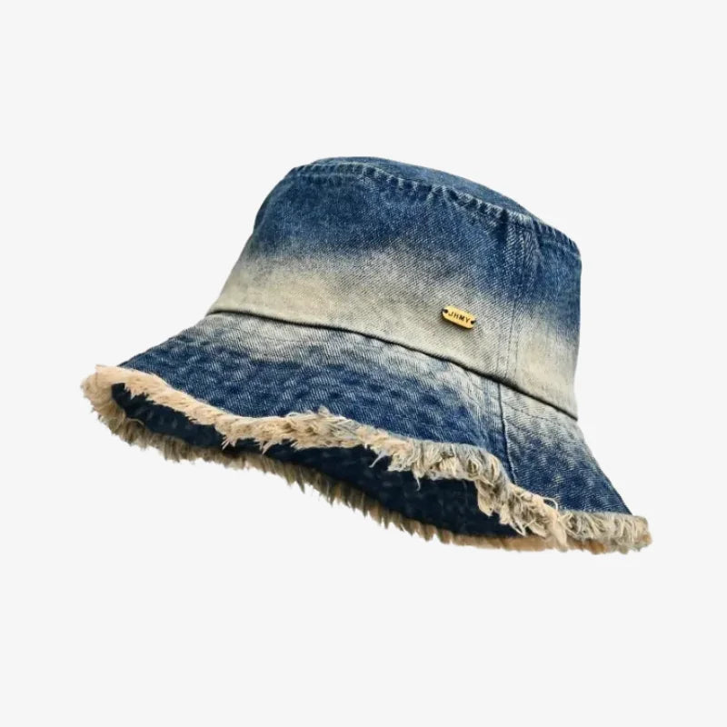 Bob femme denim bleu