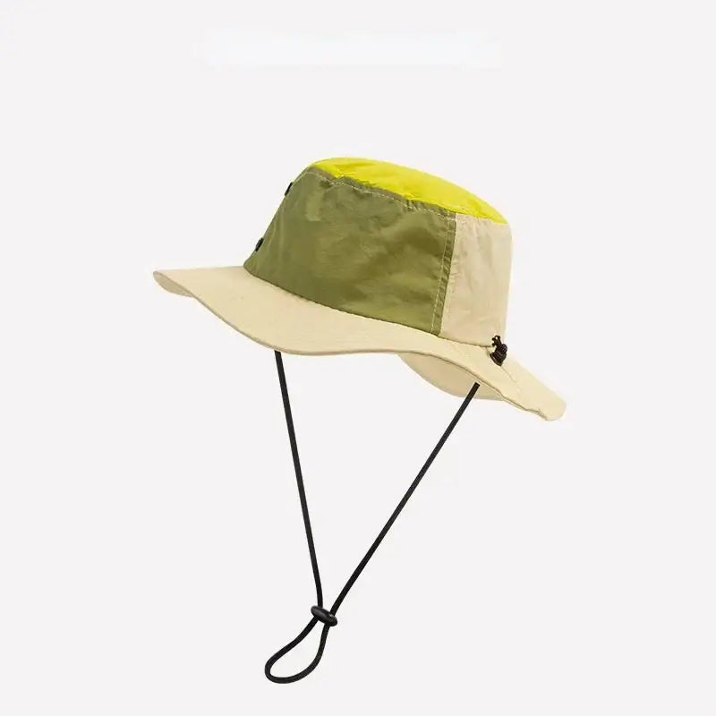 Chapeau bob ficelle coloré vert / 55 - 58cm