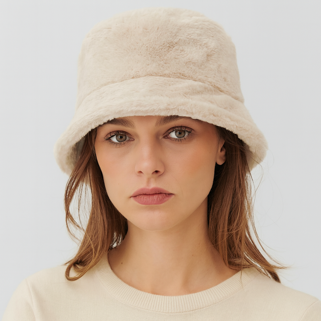 bob fourrure beige