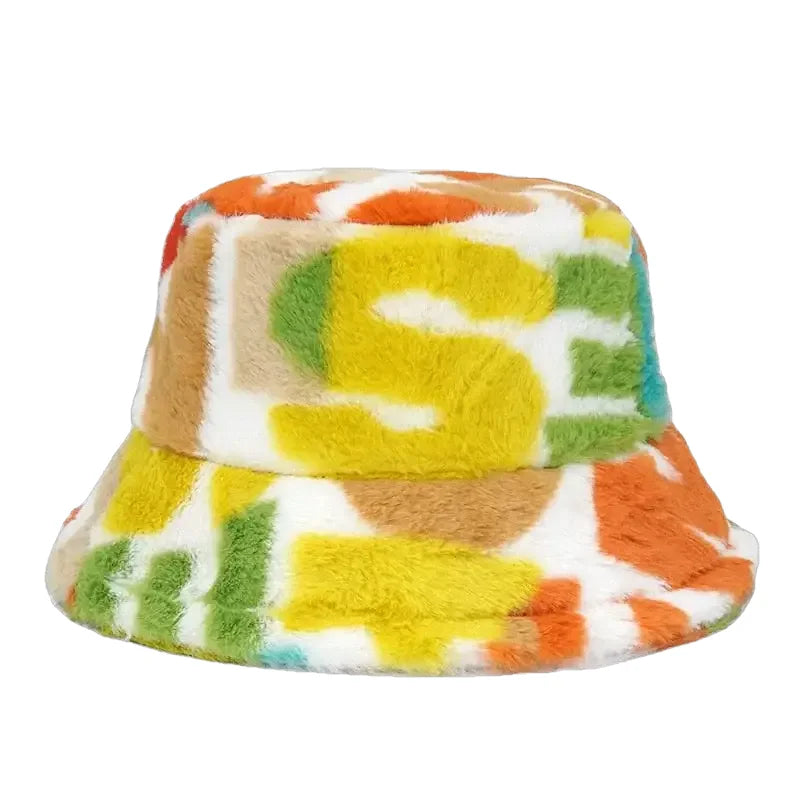 Bob fourrure coloré blanc