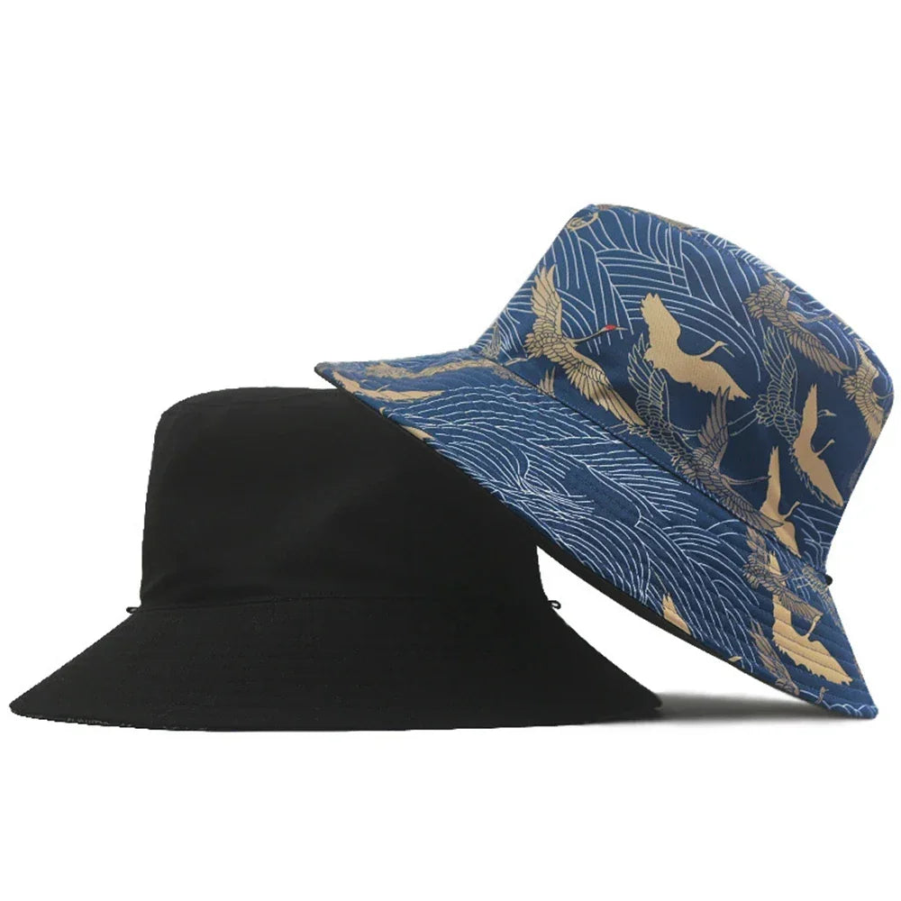 Bob homme réversible à motifs bleu / l