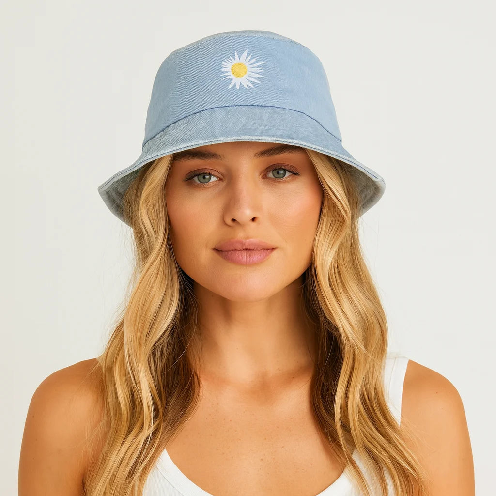 bob jean fleur bleu clair