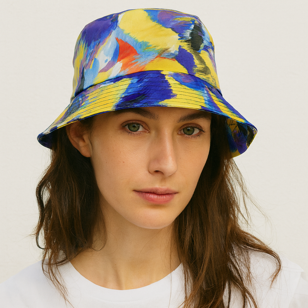 bob multicolore jaune