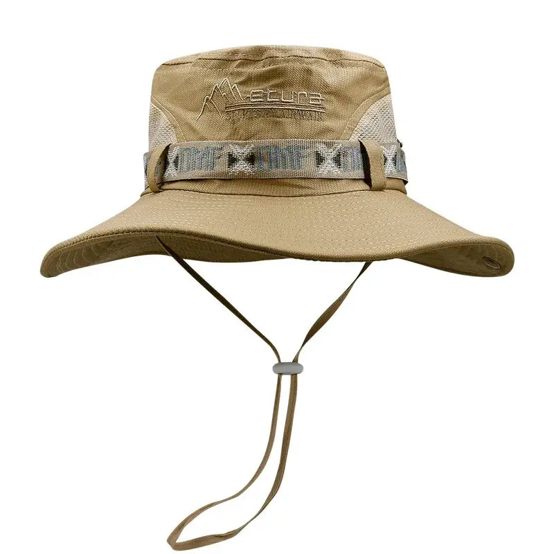 Chapeau bob randonnée pour homme beige