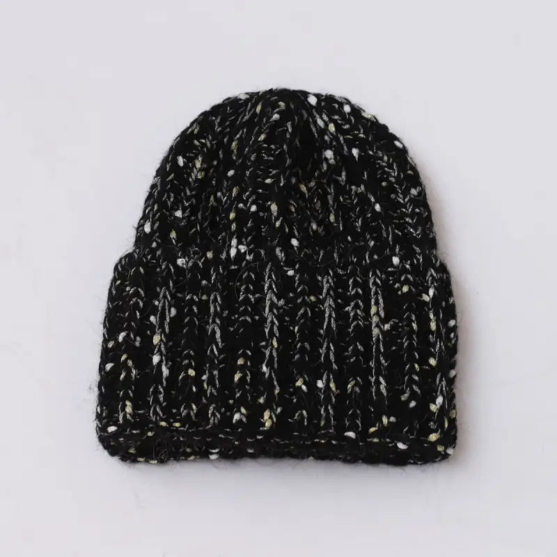 Bonnet au tricot noir