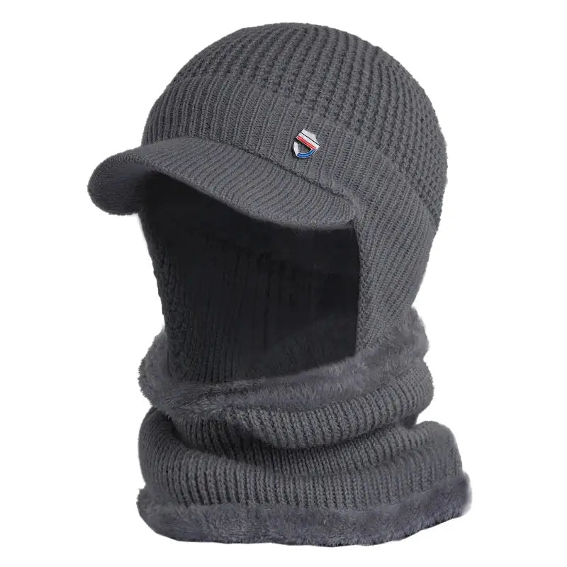 Bonnet casquette gris foncé