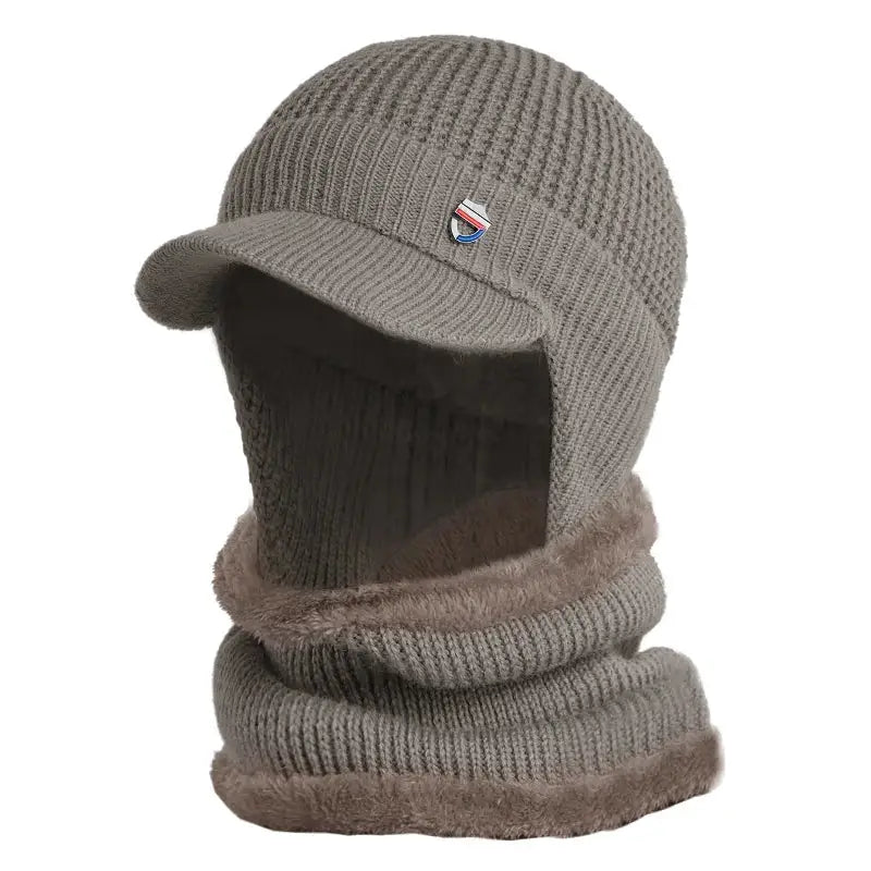 Bonnet casquette taupe