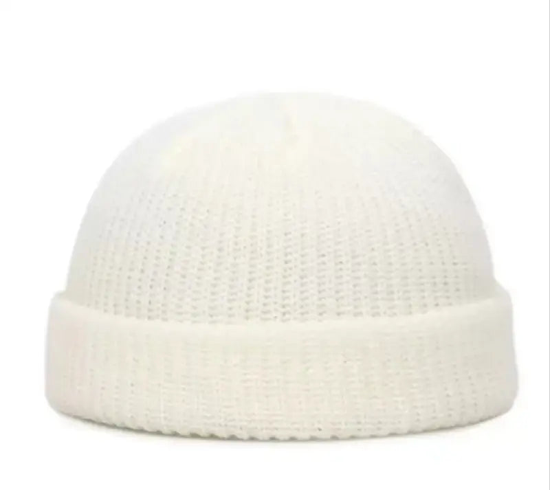 Bonnet docker homme blanc