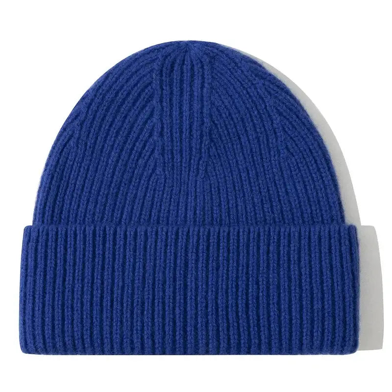 Bonnet en laine bleu