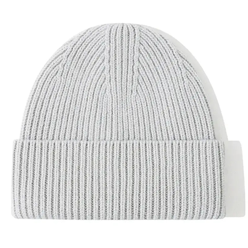 Bonnet en laine gris clair