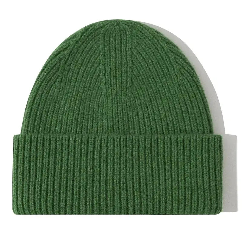 Bonnet en laine vert