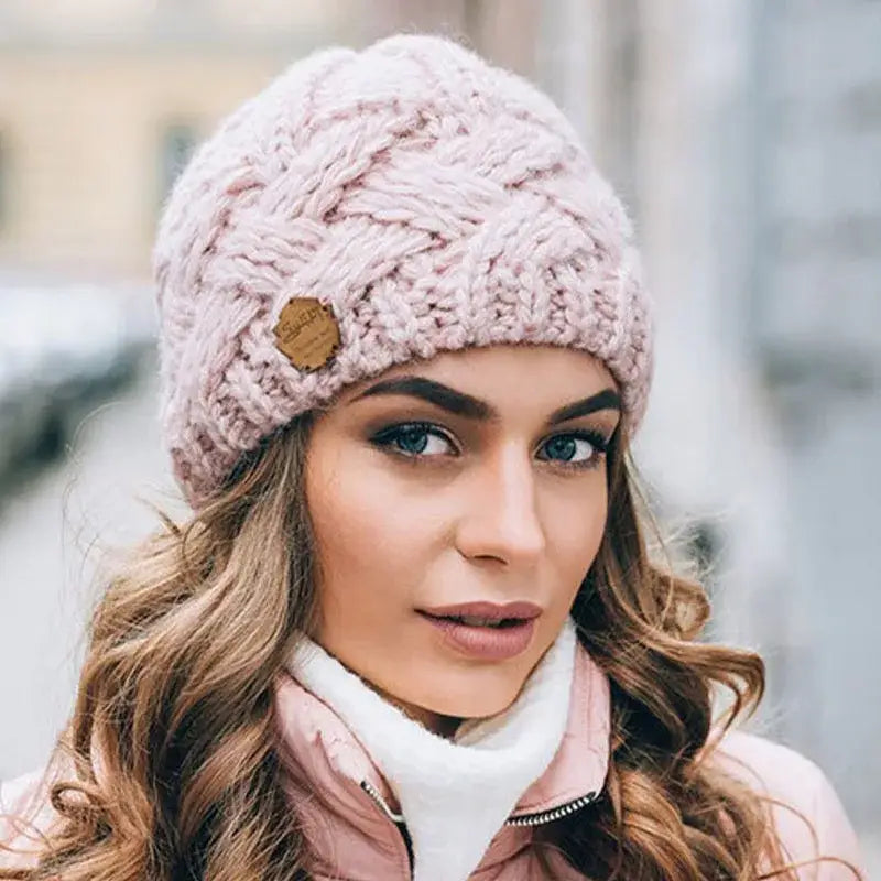 Bonnet en tricot femme