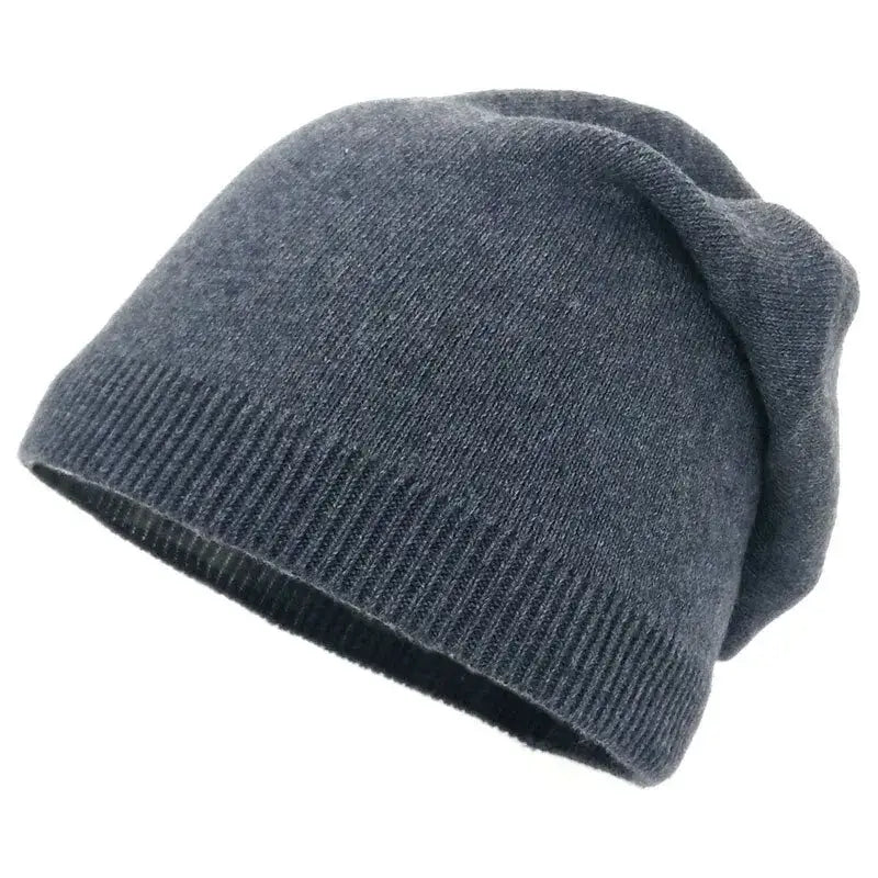 Bonnet femme élégant gris foncé