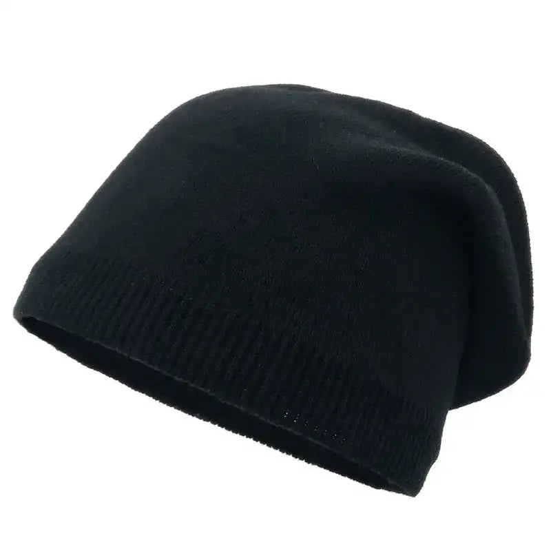 Bonnet femme élégant noir