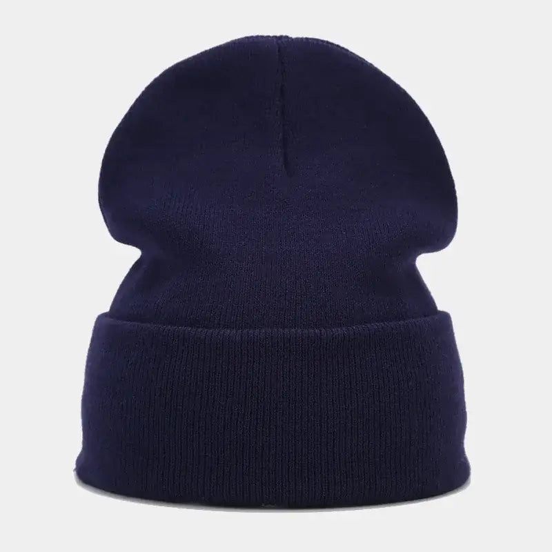 Bonnet hiver femme bleu foncé