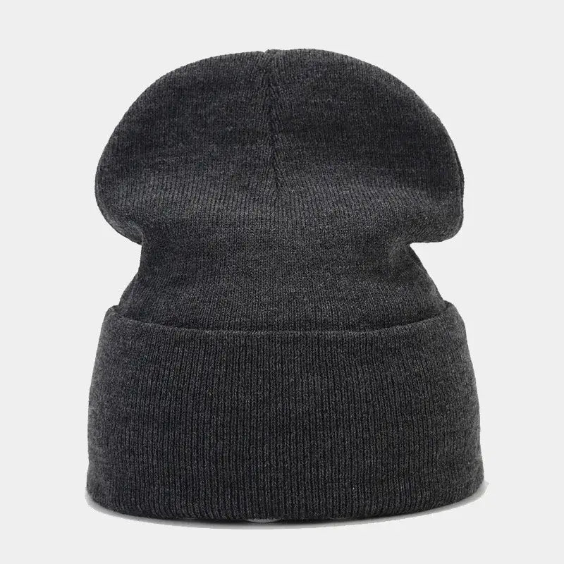 Bonnet hiver femme gris foncé