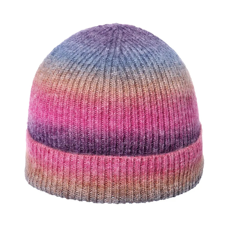 Bonnet multicolore fushia