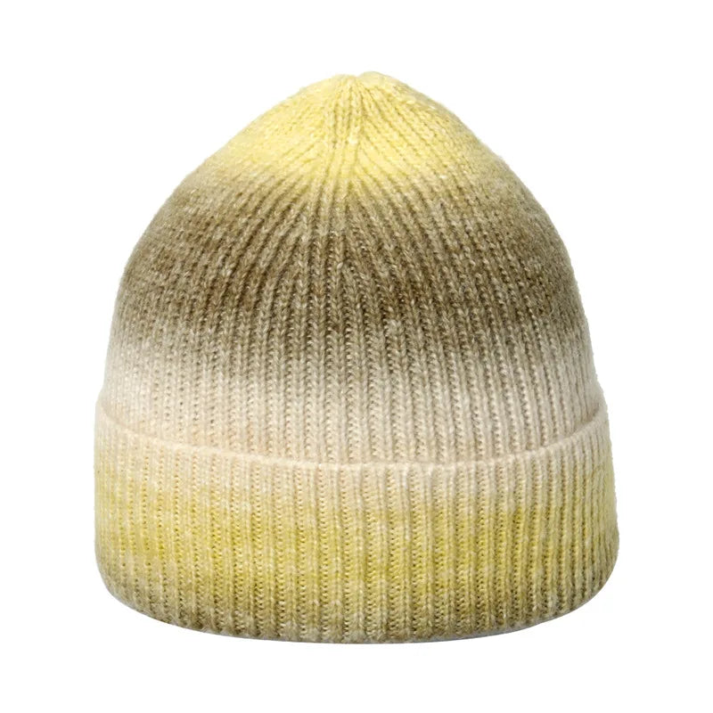 Bonnet multicolore jaune