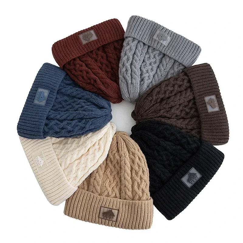 Bonnet torsadé doublure polaire
