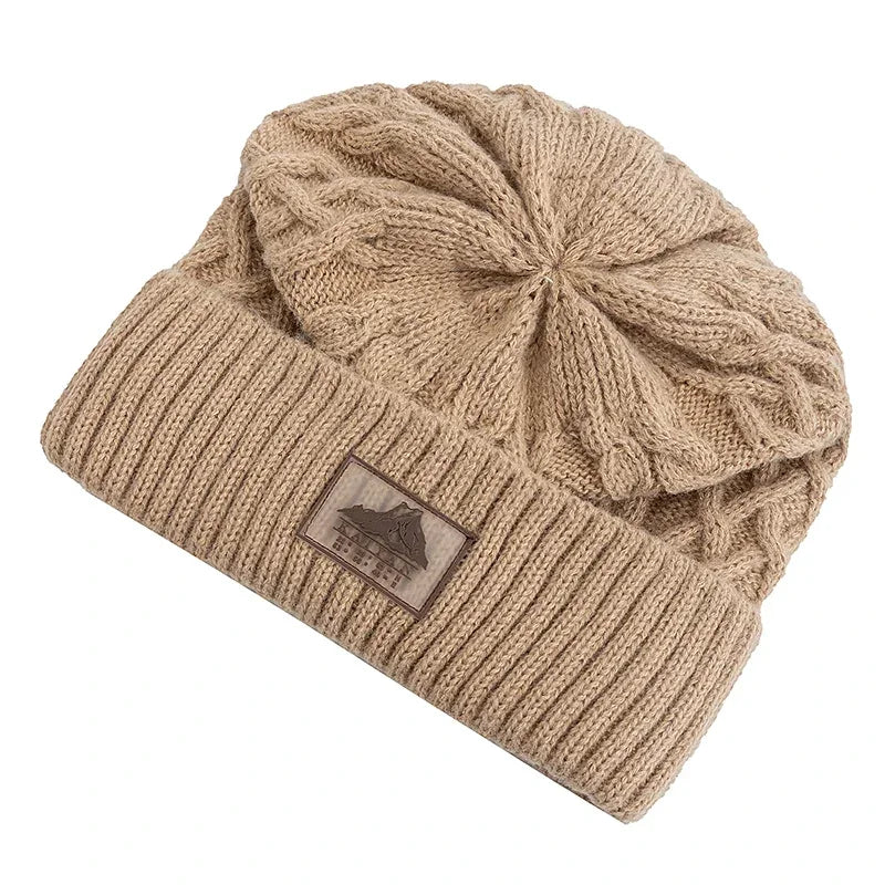 Bonnet torsadé doublure polaire