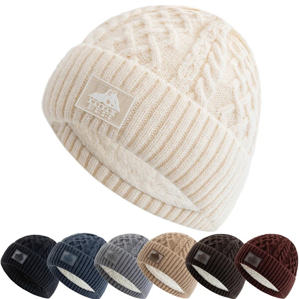 Bonnet torsadé doublure polaire