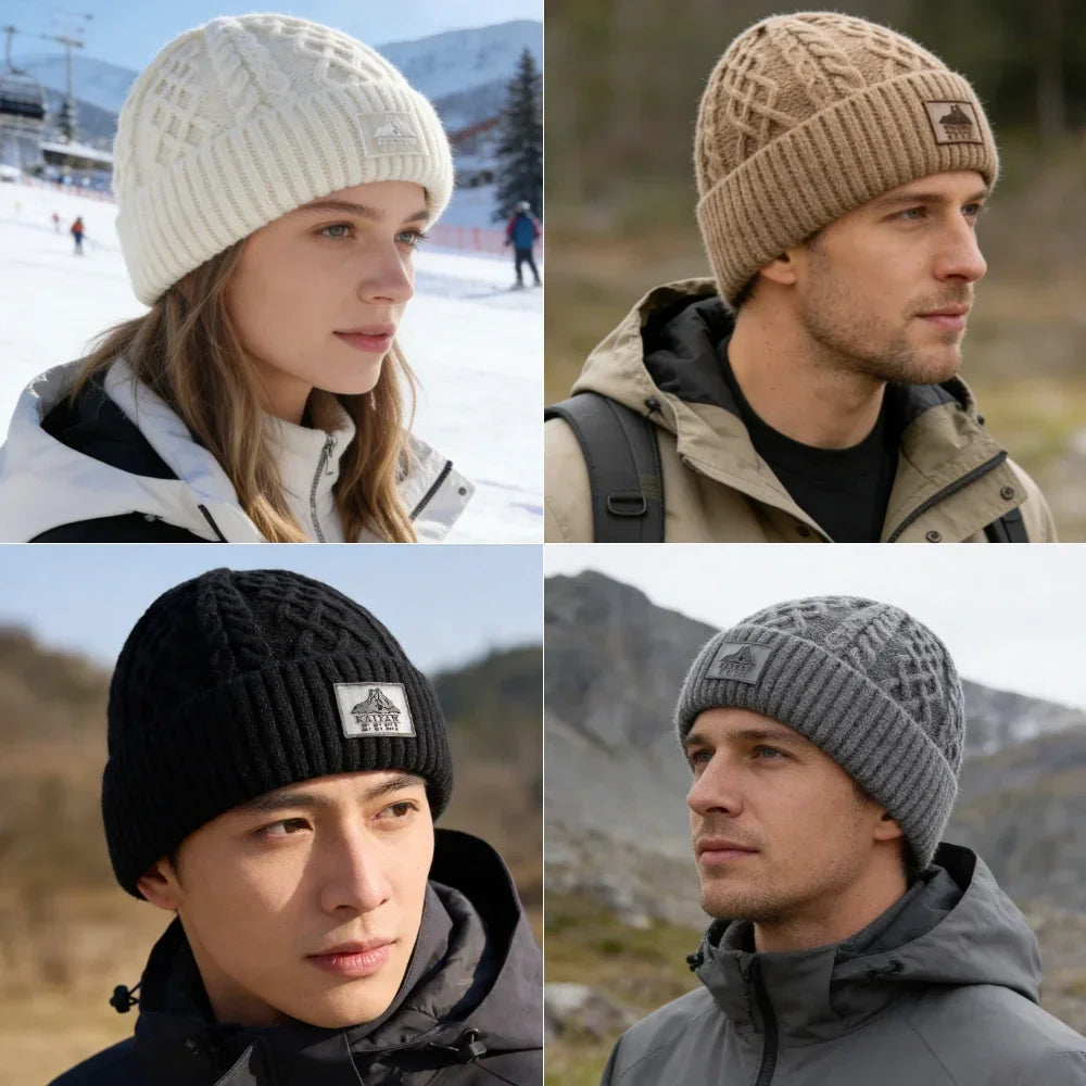 Bonnet torsadé doublure polaire