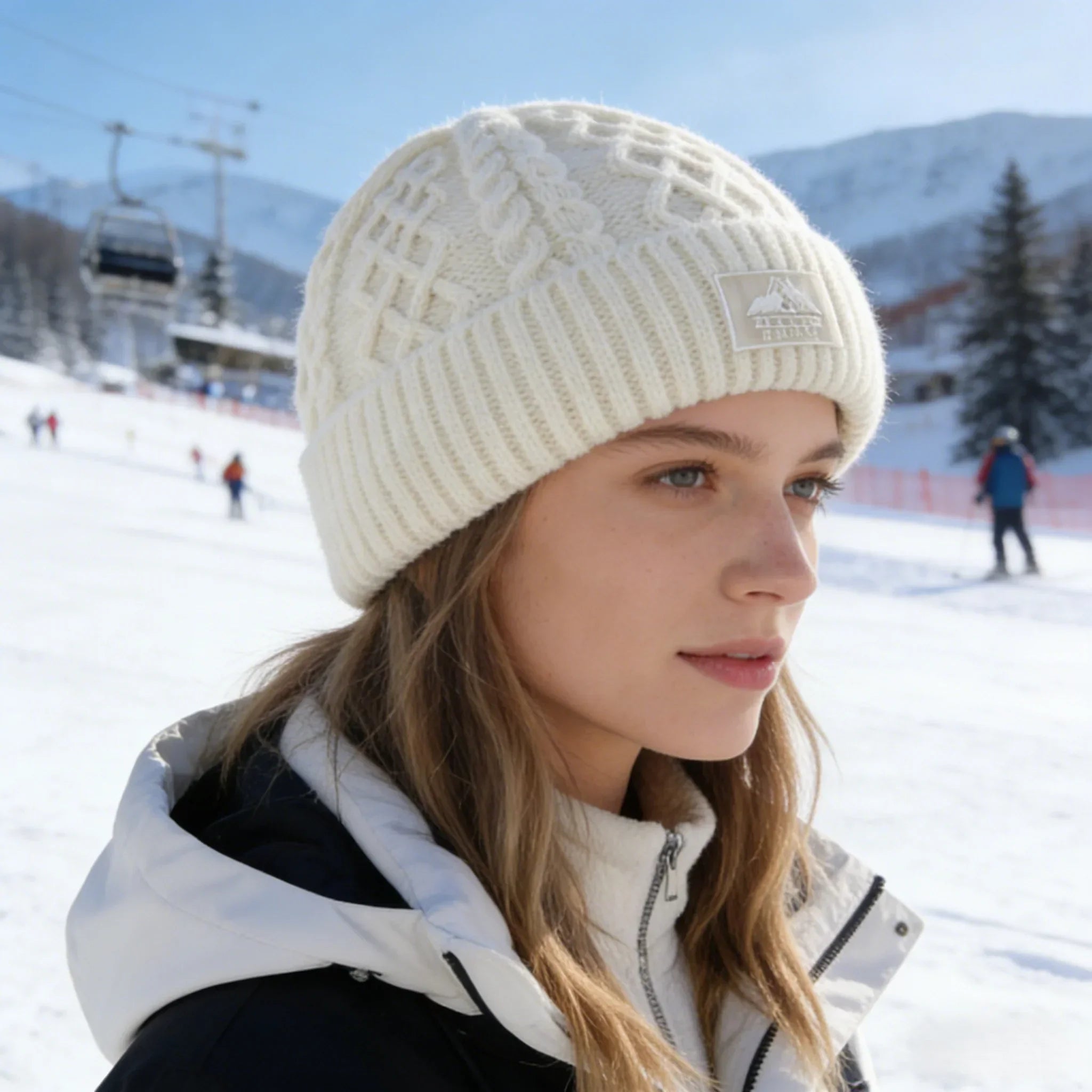 Bonnet torsadé doublure polaire