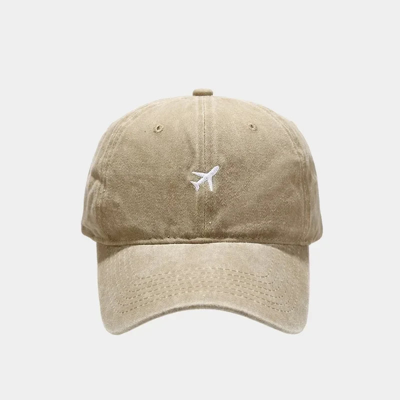Casquette avion beige