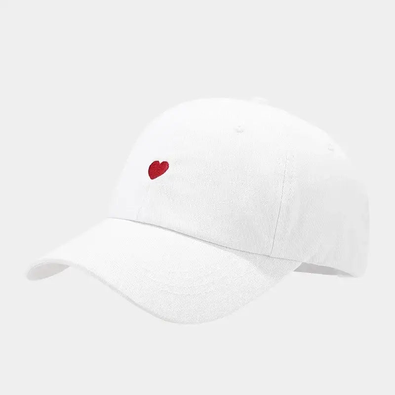 Casquette coeur blanc