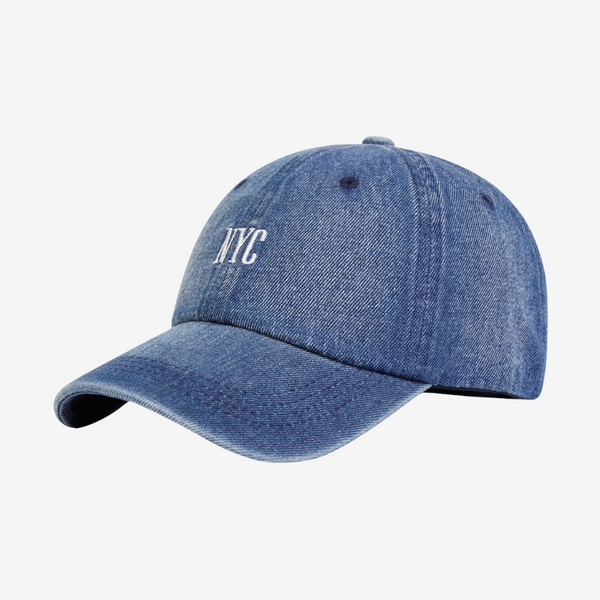 Casquette Baseball NY Blue Jean Denim - Taille Unique - Neuf Avec étiquettes