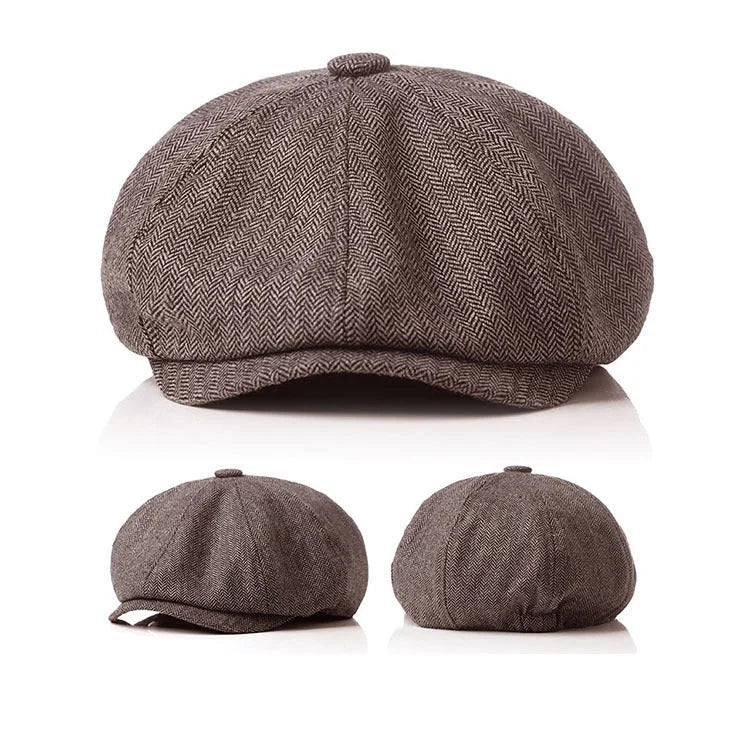 Casquette gavroche à chevrons