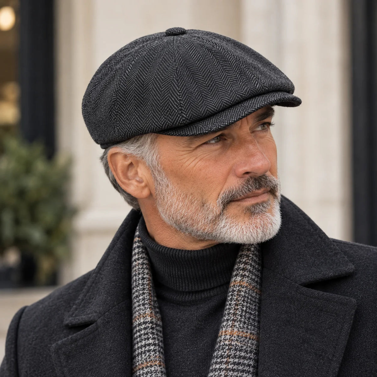 Casquette gavroche à chevrons