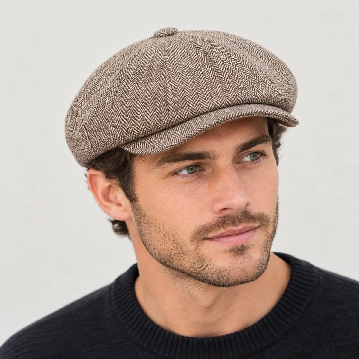 Casquette gavroche à chevrons