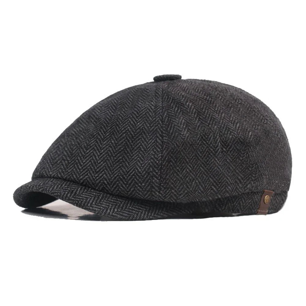 Casquette gavroche gatsby gris foncé
