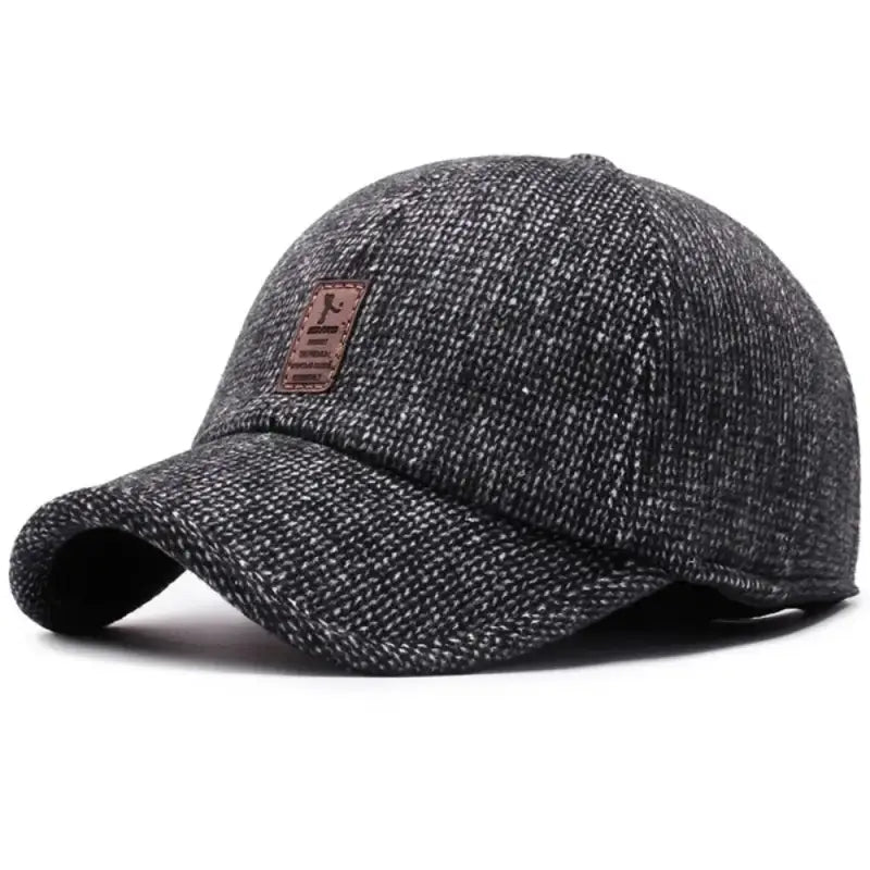 Casquette hiver homme gris foncé