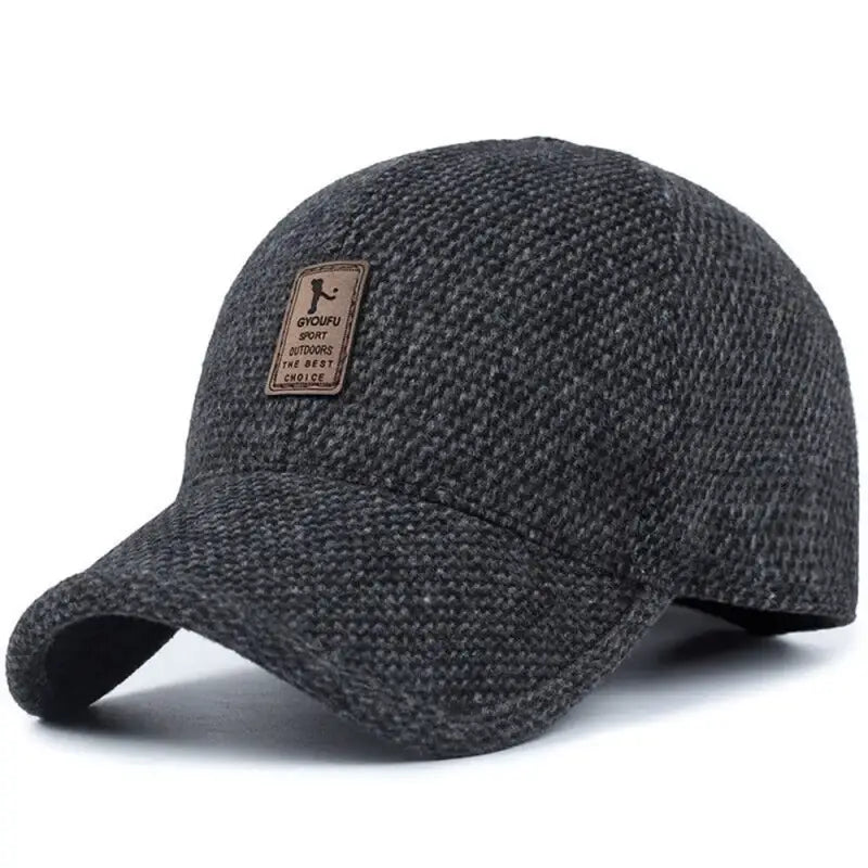 Casquette hiver homme noir